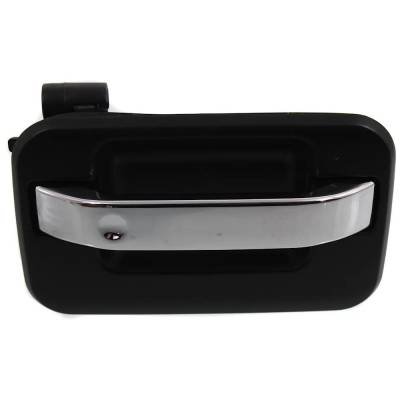 Rareelectrical - Rear Passenger Side Exterior Door Handle Compatible With 2004-2014 Ford F-150 Chrome Lever With