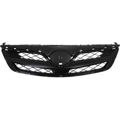 Rareelectrical - New Painted Black Grille Assembly Compatible With Toyota Corolla Base 4 Cyl 1.8L Corolla L 4 Cyl