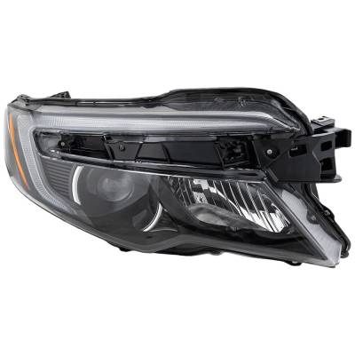 Rareelectrical - Headlight Compatible With 2016-2020 Honda Pilot Ridgeline 3.5L V6 J35y6 Right Passenger Side Halogen
