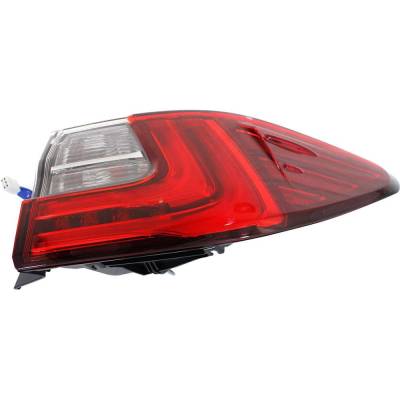 Rareelectrical - Tail Light Compatible With 2016-2018 Lexus Es300h Es350 3.5L 2.5L V6 Right Passenger Side Halogen
