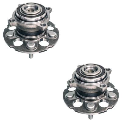 Rareelectrical - Pair Of Rear Hub Bearing Assembly Compatible With 2006-2015 Honda Crosstour Accord Ex 5-Lug Without