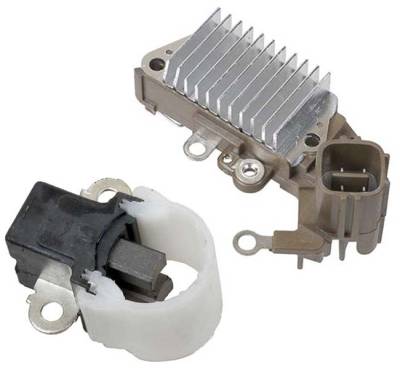 Rareelectrical - New Regulator And Brush Holder Compatible With Honda Odyssey Cjv27 9761219-931 9761219-933