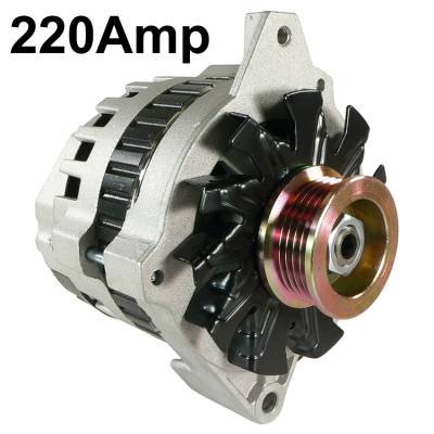 Rareelectrical - New 12V 220 Amp Alternator Fits Chevrolet R30 R3500 V10 V20 V3500 1980'S Al8659x
