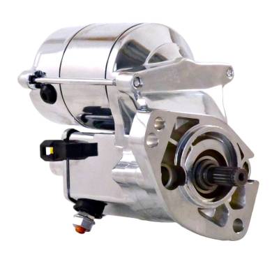 Rareelectrical - New Chrome Starter W/Slam Button Motor Compatible With Harley Davidson Flstci Police 2280002552