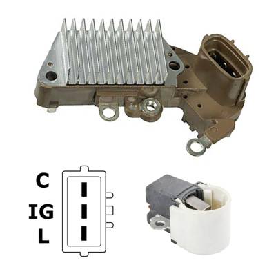 Rareelectrical - New 12 Volt Regulator Kit Fits Suzuki Europe Swift 2005-10 8971227960 2901237800
