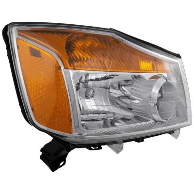 Rareelectrical - Headlight Compatible With 2008-2015 Nissan Titan 5.6L V8 Vk56de Right Passenger Side Halogen