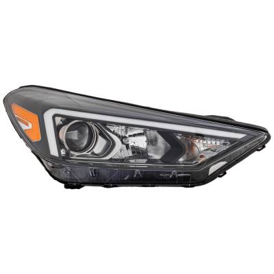 Rareelectrical - New Headlight Compatible With 2019-2021 Hyundai Tucson 2.0L 2.4L I4 Right Passenger Side Halogen