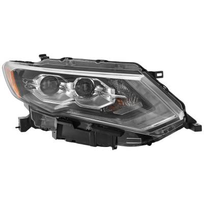 Rareelectrical - Headlight Compatible With 2019-2020 Nissan Rogue 2.5L 2.0L I4 Qr25de Mr20dd Right Passenger Side Led