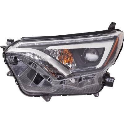 Rareelectrical - Headlight Compatible With 2016-2018 Toyota Rav4 2.5L I4 Left Driver Side Led Rt10010056 176Hp