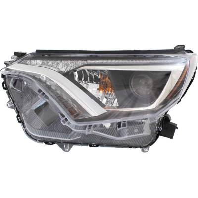 Rareelectrical - Headlight Compatible With 2016-2018 Toyota Rav4 2.5L I4 Left Driver Side Halogen Rt10010004q 176Hp