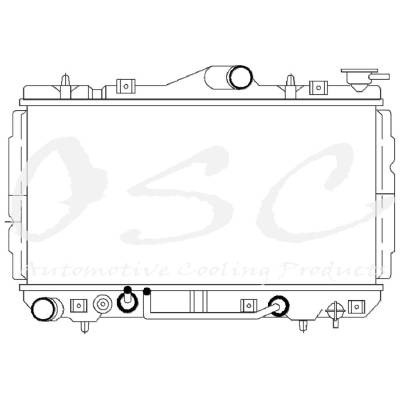 Rareelectrical - New Radiator Compatible With Part Numbers Cu1608 2531023300