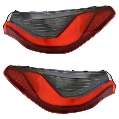 Rareelectrical - New Pair Of Tail Lights Compatible With Bmw M4 Competition