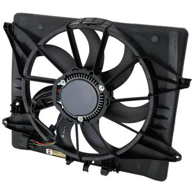 Rareelectrical - New Single Cooling Fan Assembly Compatible With Genesis Base 4 Cyl 2.5L Advanced Plus 4 Cyl 2.5L