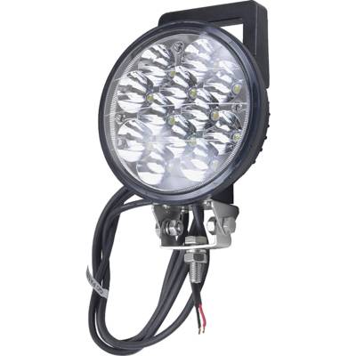Rareelectrical - 36W Round Led Spot Work Light With Built-In On/Off Switch-