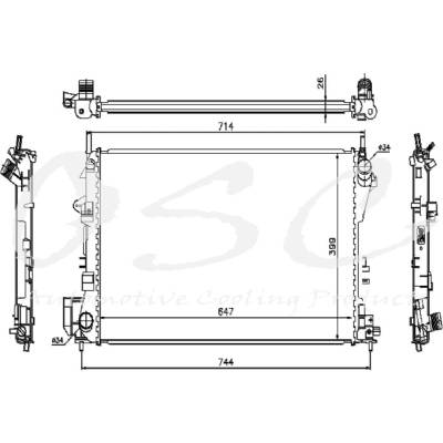Rareelectrical - New Radiator Compatible With Part Numbers Cu2924 4575734