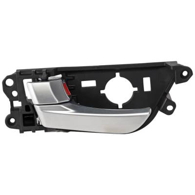 Rareelectrical - Front Driver Side Interior Door Handle Compatible With 2013-2017 Hyundai Veloster Silver With Lock