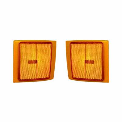 Rareelectrical - New Side Marker Light Set Of Two Compatible With Chevrolet K1500 K2500 Suburban 5977738 Gm2551144