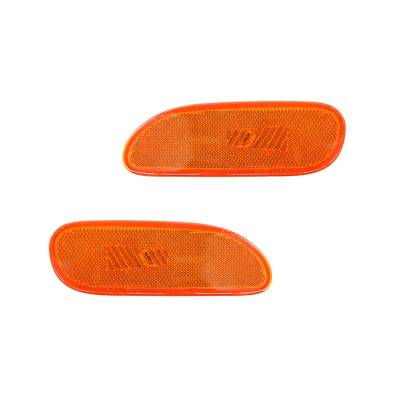 Rareelectrical - New Pair Of Side Marker Lights Compatible With Mitsubishi Eclipse 95-99 Mb882124 Mi2551105 Mb882123