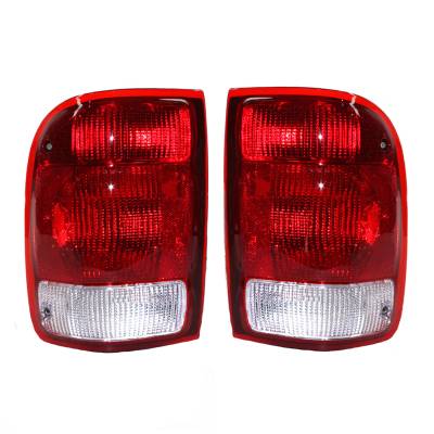 Rareelectrical - New Pair Of Tail Lights Compatible With Ford Ranger 2000 By Part Numbers Fo2800149 Yl5z13405aa