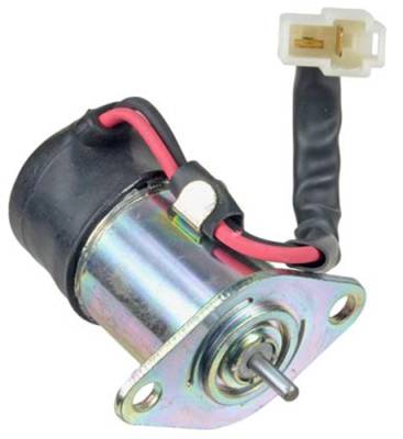 Rareelectrical - Fuel Shut-Off Solenoid 12V 2-Terminal Compatible With Kubota Kx41-2 Kx41h Kx61-2 Kx71 Kx91-2