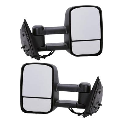Rareelectrical - New Pair Of Mirror Compatible With Chevrolet Silverado 3500 Hd Lt Crew Cab 6.0L 6.6L 2007 2008 2009