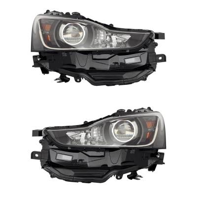Rareelectrical - New Pair Of Led Headlights Compatible With Lexus Is300 Base Sedan 4 Door 2.0L 2017 2018 2019 2020 By