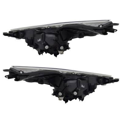 Rareelectrical - New Pair Of Headlights Compatible With Toyota Prius Four Touring Hatchback 2016 2017 2018 By Part