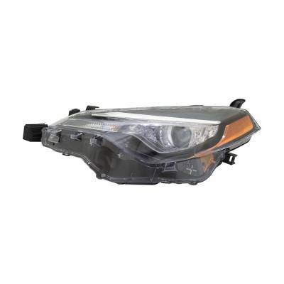 Rareelectrical - Left Headlight Assembly Compatible With 2017-2019 Toyota Corolla L Le 1.8L I4 2Zr-Fe Dohc 132Hp Le