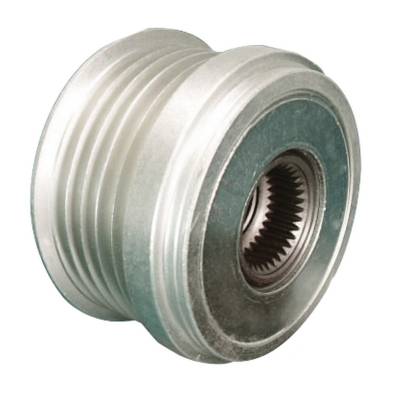Rareelectrical - New 5 Groove Clutch Pulley Compatible With Opel Astra F00m-991-076 F00m991128 0-986-042-800