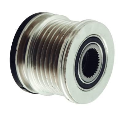 Rareelectrical - New 6 Groove Clutch Pulley Compatible With Dodge Sprinter 2500 Vkm03828 5134204Aa 5134204Ab