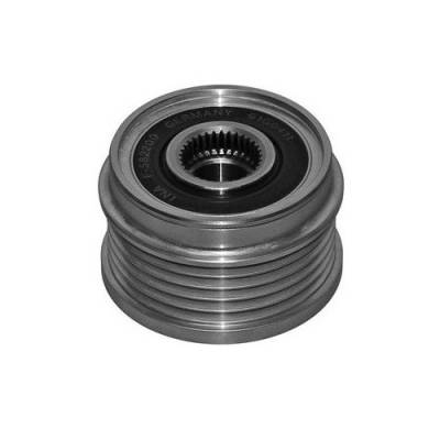 Rareelectrical - New 6 Groove Clutch Pulley Compatible With Sprinter Van 1999-2006 F-00M-991-125 611-155-03-15