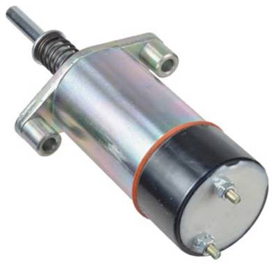 Rareelectrical - Fuel Shut-Off Solenoid 24V 2-Terminal Intermittent Duty Compatible With Caterpillar 3204 3304 3304B