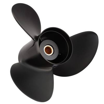 Rareelectrical - New Aluminum Propeller Compatible With Johnson/Evinrude 2 Cyl 2 Stroke 14 Spline 25 For Years