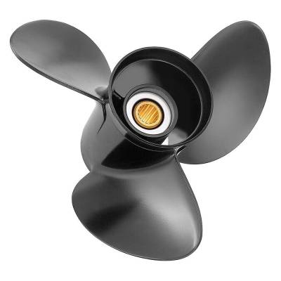 Rareelectrical - New Aluminum Propeller Compatible With Johnson/Evinrude 2 Cyl 2 Stroke 14 Spline 25 1984-2005 By