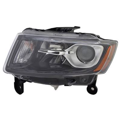 Rareelectrical - New Left Side Headlights Compatible With Jeep Grand Cherokee Sport Utility 2014 2015 2016 By Part