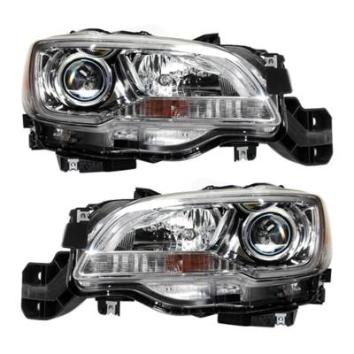 Rareelectrical - New Pair Of Halogen Headlight Compatible With Subaru Legacy 2.5I Sedan 2015-2017 By Part Number