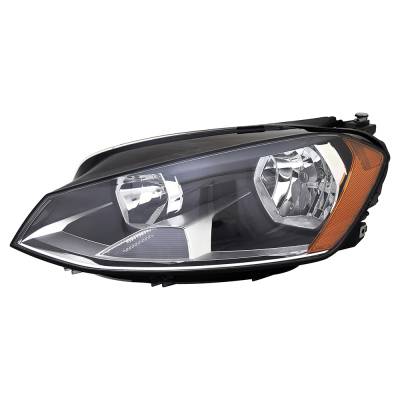 Rareelectrical - New Left Headlights Compatible With Volkswagen Golf Sportwagen Trendline Tdi Hatchback 2015 2016