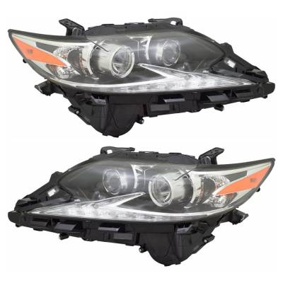 Rareelectrical - New Pair Of Led Headlights Compatible With Lexus Es350 Base Sedan 4 Door 3.5L 2016 2017 2018 By Part