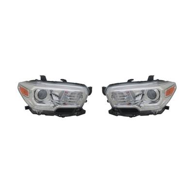 Rareelectrical - New Head Light Pair Compatible With Toyota Tacoma Base Sr 2016-2017 81110-04250 8115004250