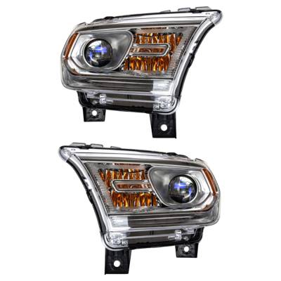 Rareelectrical - New Pair Of Halogen Headlight Compatible With Dodge Durango Sport Utility 2014-2015 By Part Number