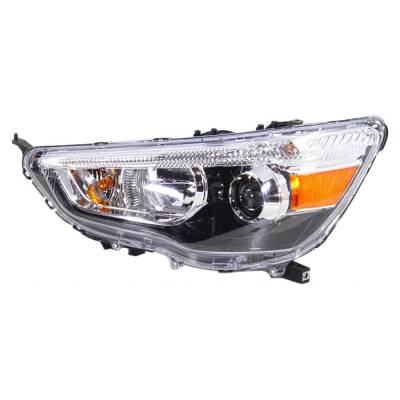 Rareelectrical - New Left Side Headlights Compatible With Mitsubishi Outlander Sport Es 2011 2012 2013 2014 2015 2016
