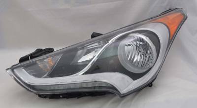 Rareelectrical - New Left Side Headlight Assembly Compatible With 2012-2015 Hyundai Veloster 92101-2V000 921012V000