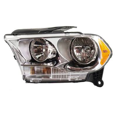 Rareelectrical - Headlight Assembly Left Driver Side Compatible With 2011-2013 Dodge Durango Sport Utility Halogen