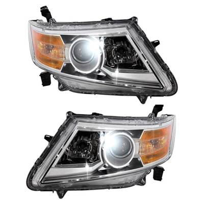 Rareelectrical - New Pair Of Halogen Headlight Compatible With Honda Odyssey Touring Mini Passenger Van 2011-2013 By