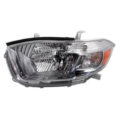 Rareelectrical - New Drivers Halogen Headlight Compatible With Toyota Highlander Se Sport 2011-2013 By Part Number