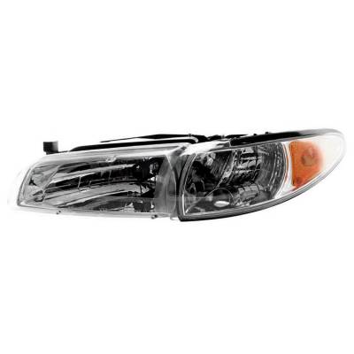 Rareelectrical - New Left Headlight Compatible With Pontiac Grand Prix Gt Sedan Coupe 1997 1998 1999 2000 2001 2002