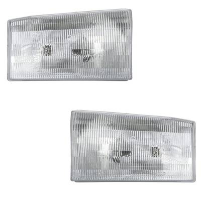 Rareelectrical - New Pair Of Headlights Compatible With Ford Excursion F-250 F-350 F-450 Super Duty Lariat Limited