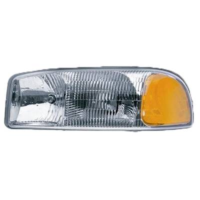 Rareelectrical - New Left Headlight Compatible With Gmc Yukon Xl 2500 Slt Sport Utility 2000 2001 2002 2003 2004 2005