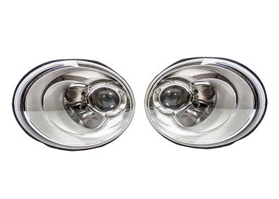 Rareelectrical - New Pair Headlight Compatible With Volkswagen Beetle 2006-2010 1C0-941-030-N Vw2519109 Vw2518109 1C0