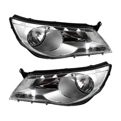 Rareelectrical - New Halogen Headlight Compatible With Volkswagen Tiguan Comfortline Sport 2009-2011 By Part Number